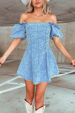 Load image into Gallery viewer, Denim mini dress