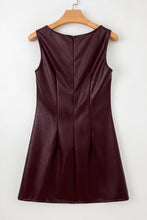 Load image into Gallery viewer, Vegan Leather Sleeveless Mini Dress