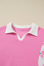 Load image into Gallery viewer, Plus Size Floral Patchwork Elastic Cuff Top