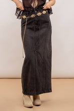 Load image into Gallery viewer, PANELED DENIM MIDI SKIRT