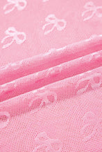 Load image into Gallery viewer, Plus Size Bow Embroidered Long Sleeve Mesh Top