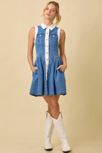 Load image into Gallery viewer, Denim Mini Dress