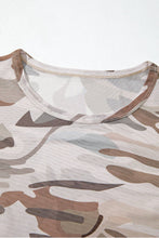 Load image into Gallery viewer, Western Camo Mesh Long Sleeve Top