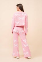 Load image into Gallery viewer, Bow Print Cozy Sweater Set