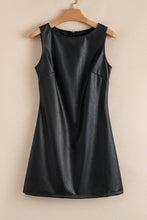Load image into Gallery viewer, Vegan Leather Sleeveless Mini Dress