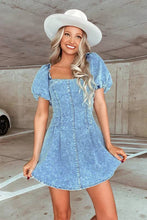 Load image into Gallery viewer, Denim mini dress