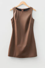 Load image into Gallery viewer, Vegan Leather Sleeveless Mini Dress