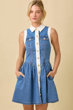 Load image into Gallery viewer, Denim Mini Dress