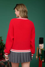 Load image into Gallery viewer, HO HO HO CREW NECK KNIT PULLOVER SWEATER