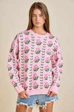 Load image into Gallery viewer, Floral Sweater Knit