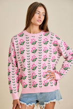 Load image into Gallery viewer, Floral Sweater Knit