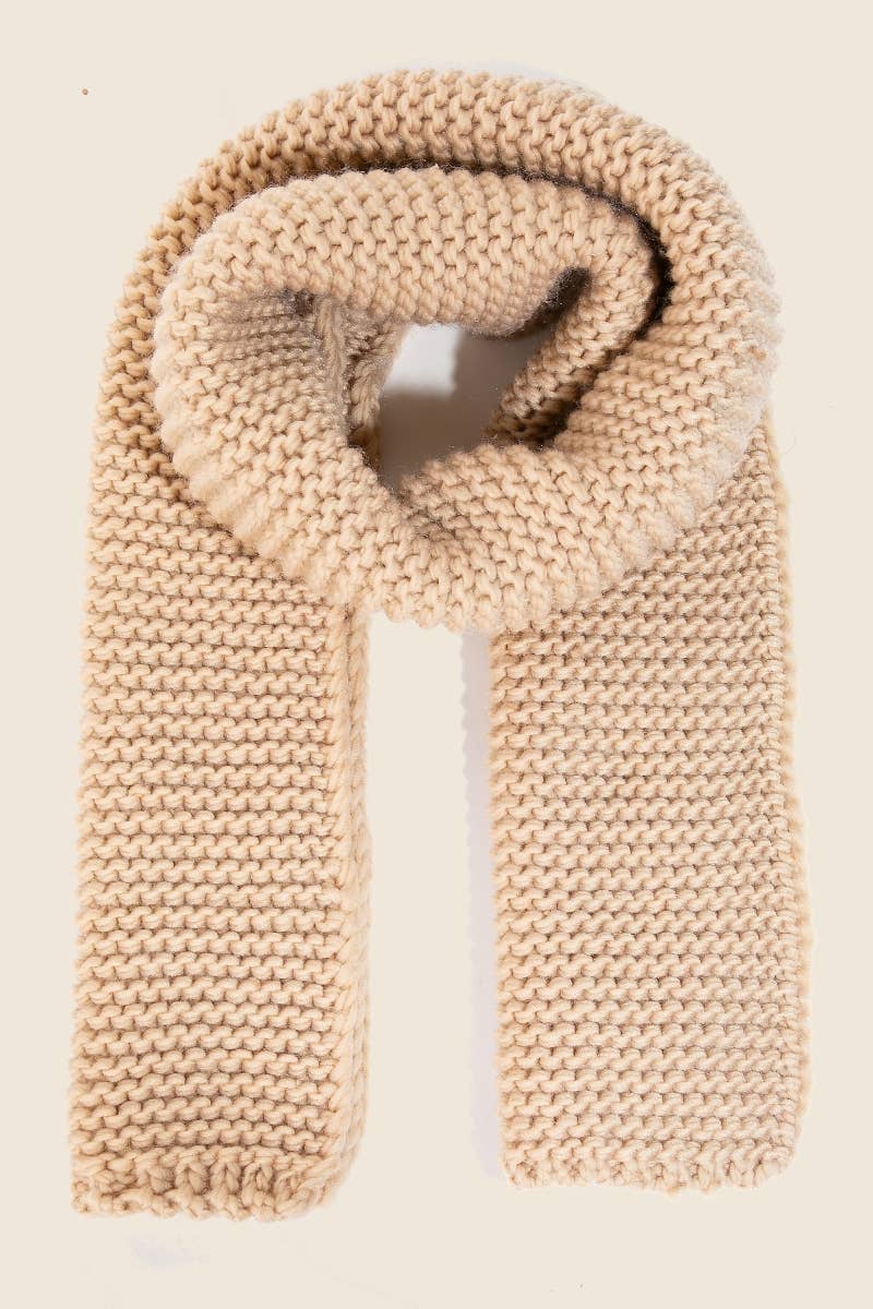 Soft Intricate Knit Scarf