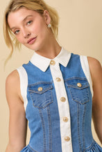 Load image into Gallery viewer, Denim Mini Dress