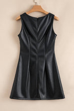 Load image into Gallery viewer, Vegan Leather Sleeveless Mini Dress