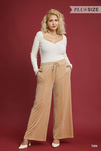 Load image into Gallery viewer, Plus Soft Rib Thermal Wide Leg Pants