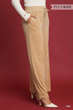Load image into Gallery viewer, Plus Soft Rib Thermal Wide Leg Pants