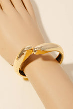 Load image into Gallery viewer, Rounded Edge Metallic Hinge Bangle Bracelet