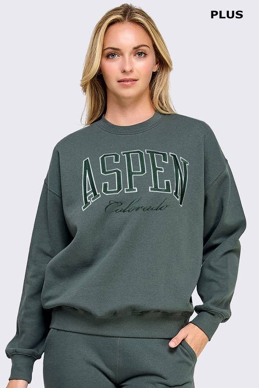 Plus Fleece Relaxed Fit Sweatshirt