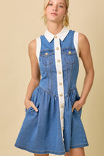Load image into Gallery viewer, Denim Mini Dress