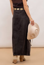 Load image into Gallery viewer, PANELED DENIM MIDI SKIRT