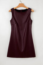 Load image into Gallery viewer, Vegan Leather Sleeveless Mini Dress