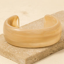 Load image into Gallery viewer, Wide Marble Resin Cuff Bracelet