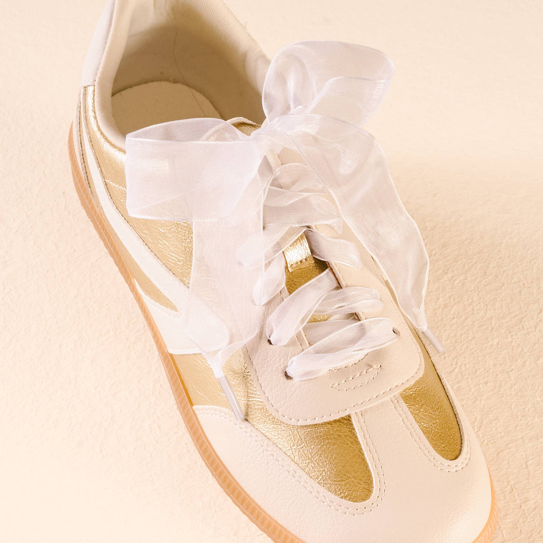 Step It Up Shoelaces-Sheer White