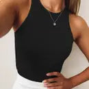 Women Classic Ribbed Cropped Tank